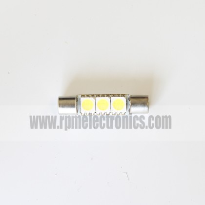 30mm Festoon 3 LED 5050 SMD Bulb (Vanity Light)